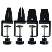 Sneeze Guard Support Clamp for 1/8" to 51" Thick Panel Adjustable Desk Divide...
