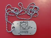 Ork Goffs Dog Tag-OOP-Metal 'Ardwear-Battlegear-Bulldog-Gorkamorka-Warhammer 40k