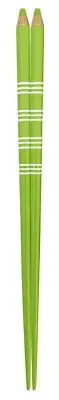 Aoba Chopsticks Dishwasher Safe Natural Wood Color Pencil Border Yellow Gre 910