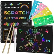 Scratch Paper Art Set for Kids: 2 Pack Scratch Off Arts Crafts Valentine's Da...