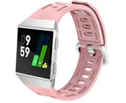Watch Breathable Replacement Wristband Sport Silicone Fashionable Silicone Strap Suitable for Fitbit Ionic-Pink