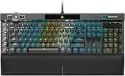 CORSAIR K100 RGB Optical-Mechanical Gaming Keyboard - Corsair OPX RGB Optical-Mechanical Keyswitches - AXON Hyper-Processing Technology for 4X Faster Throughput - 44-Zone RGB LightEdge