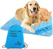 Large Self Cooling Mat for Dog + Free String Bag/Washable & Portable Pet Soft Pa