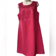 Tahari 14 pink sequined dress