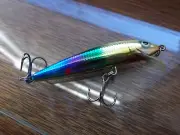 Custom Painted Rapala Suspending Husky Jerk,HJ-8, Broken Glass