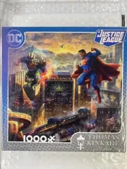 Thomas Kinkade 1000 Piece Jigsaw Puzzle Superman Sealed Box Justice League NEW