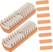 Baluue 10PCS Suede Cleaning Brush Ergonomic Soft Scrubbing Brush for Shoes Boots Bags Belts Versatile Cleaner for Home Office Travel for Suede Boots