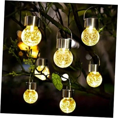 12 Pack Hanging Solar Lights - Outdoor Decorative, 12PACK Warm White