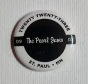Pearl Jam 2023 St. Paul Button Pin Badge Gigaton Tour Eddie Vedder 10 Ten Club