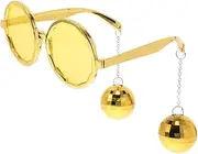 [SOESFOUFU] Party Glasses Funny Sunglasses for Women Funny Glasses for Adults Funny Sunglasses for Adults Party Sunglasses Vintage Glasses Fun Sunglasses Disco Party Eyeglasses Violet Plastic