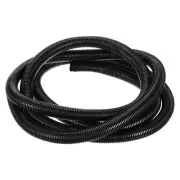 3/4 Inch x 10 Ft Split Wire Loom Tubing , Guard Convoluted Flex, Black