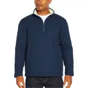 Orvis Men’s Fleece Lined Quarter Zip Pullover Navy Small