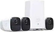 eufy Security, eufyCam 2 Pro 3-Cam Kit Wireless Home Security Camera Add-on with HomeBase 2, 365-Day Battery Life, HomeKit Compatibility, 2K Resolution, No Monthly Fee, Motion Only Alert