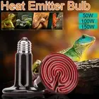 50-150W Ceramic Infrared Light Heat Emitter Lamp Reptile Brooder Incubator Bulb