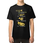 Funny types of trombones, funny trombone gift idea T-shirt TEE