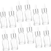 12Pcs Delicate Glass Dropper Bottles Portable Leakproof Essential Oil Containers for Perfume and Aromatherapy Small Empty Bottles with Tight Seal for Travel