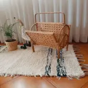 Wicker Magazine Holder / Newspaper Rack / Magazine Rack / Storage Basket/ Book