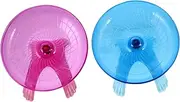 HOMOBABE 2pcs Hamster Running Wheel Creative Pet Activity for Pets for Gerbils and Hedgehogs Promotes Healthy Exercise and Reduces Boredom