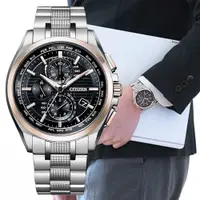 在飛比找PChome24h購物優惠-CITIZEN星辰 GENTS系列 光動能鈦金屬電波腕錶 4