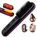 Hair Straightener Brush 20s Fast Heating Ceramic Ionic Wireless Portable