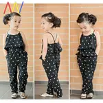 SLEEVELESS GIRLS CLOTHES KIDS GIRLS SET BABY SUMMER JUMPSUIT