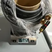 New RCA SILVER PLATED INTERCONNECT CABLE on a spool