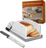 NEW Bread Slicer for Homemade Bread 2 IN 1-15 Inch Bread Knife, Adjustable Width