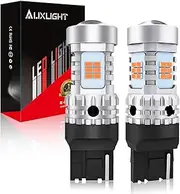 AUXLIGHT 7440 T20 LED Bulbs Extremely Bright 7440NA 7441 W21W WY21W 992 Canbus Error Free Replacement for Turn Signal Lights, 2200K Amber Yellow (Pack of 2)