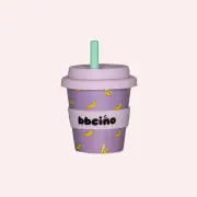 Reusable Babycino Bamboo Cup - Go Bananas