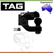 New * TAG * Combo Pintle Hook (6Tonne) ADR 62/02 Compliant Cast Steel