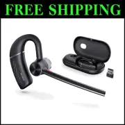 Teams Certified Bluetooth Headset with USB Dongle & Noise Cancelling Mics