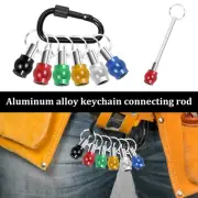 6-7PCS 1/4" Hex Shank Quick Release Keychain Screwdriver Drill Bit Holder Bit ϟ