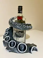 Kraken Rum Tentacle Coil Bottle-Holder For Bar, Man Cave, Display