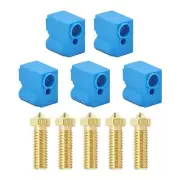 5 Nozzles & Silicone Socks for Anycubic Vyper & Kobra Plus 3D Printers 0.4mm