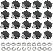 SING F LTD 20pcs 3 Terminals 2.5mm DC Mono Miniature Jack Socket Female Audio Mono Headphone Jacks Socket for MP3 MP4 Players CD Players