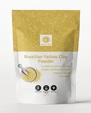 Brazilian Yellow Clay Powder 114 g - Natural | Cosmetic clay powder for Skin Care| Face Mask | Soap Making