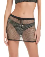 Red Carter One in a Million Mesh Netting Cover-Up Skirt
