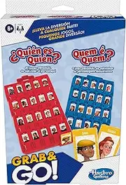 hasbro gaming Game Who is Who? Grab and Go - The Original Game for Guessing The Character - Portable Game for 2 Players - Children's Game for Travel