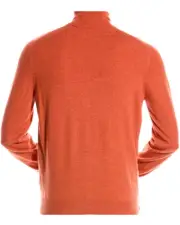 Brunello Cucinelli Mens Turtleneck 100% Cashmere Orange Sweater