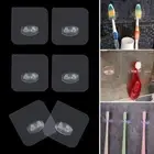 Seamless Adhesive Hook Shaver Organizer Storage Rack Toothbrush Holder