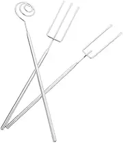 FONDOTIN Stainless Steel Fondue Forks Set Chocolate Dipping Forks for Fondue Barbecue Baking Tools
