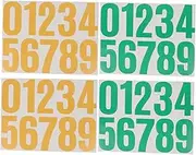 Veemoon Large Number Stickers - 4 Pieces Self-Adhesive Vinyl Decals for Mailbox and Outdoor Use Durable House Number Stickers for Easy Visibility and Identification