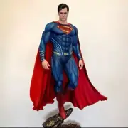 Super High Quality Dc Series Justice League Steel Man Superman Gk Statue Handmad