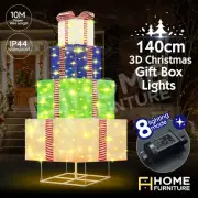 140cm Colourful Lighted Gift Box Christmas Tree Xmas Home Present 200 LED Lights