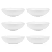 6x Ecology 18.5cm Canvas Bowl Coupe Kitchen Food/Soup Serving Dinnerware White