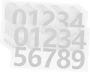 QUMIIRITY 5Sheets Self Adhesive Number Stickers of Reflective Stickers for Bins Mailboxes and Addresses Durable Weather Resistant Numbers for Easy Visibility