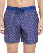 Mr. Swim L5622 Navy Blue Figure Eight Chuck Printed Swim Trunks Men's Size 30