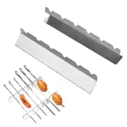 Keep Your Grill Clean with the Kabob Rest Stainless Steel Skewer Holder Rack