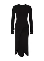 Off-white Twisted Midi Dress - Black - 40 (UK8 / S) 40 (UK8 / S)