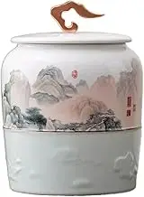 Tea Caddy tin Tea Caddy VVintage Tea Canister Ceramic Sealed Storage Canister Home Tea Warehouse High-Grade Ornaments Coffee Canisters Tea Canister
